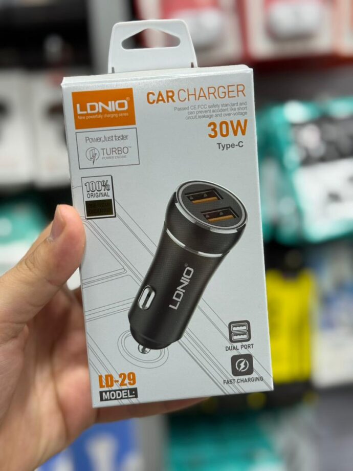 CAR CHARGER 30W DUAL